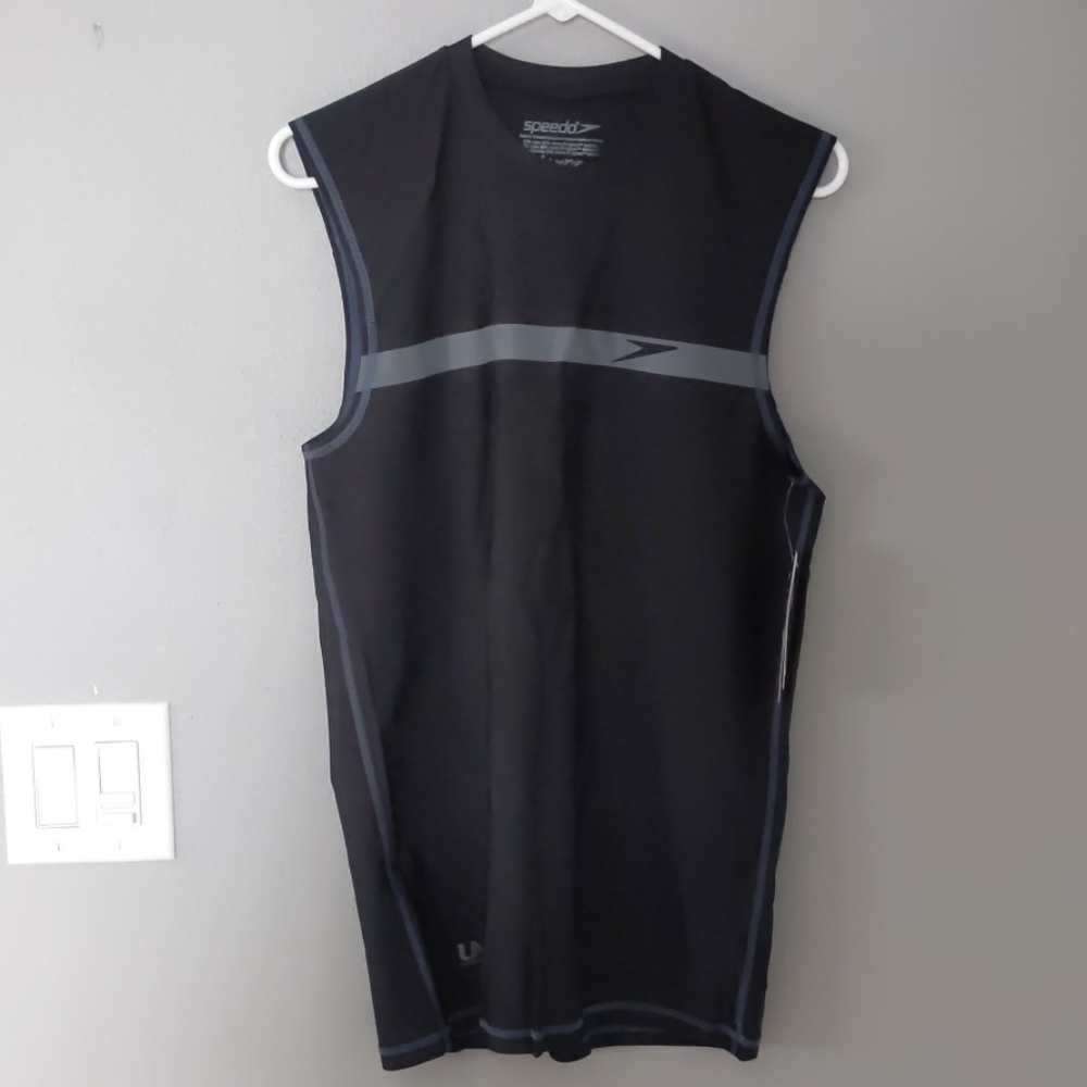 Men's Speedo Startline Sleeveless Rashgaurd NWT